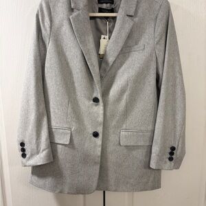 Talbots Light Gray Petite Women's Blazer